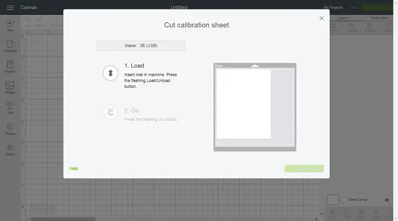 Knife Blade Calibration - Select Machine Load Mat