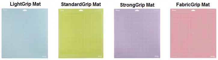 Different types of Cricut Mats
